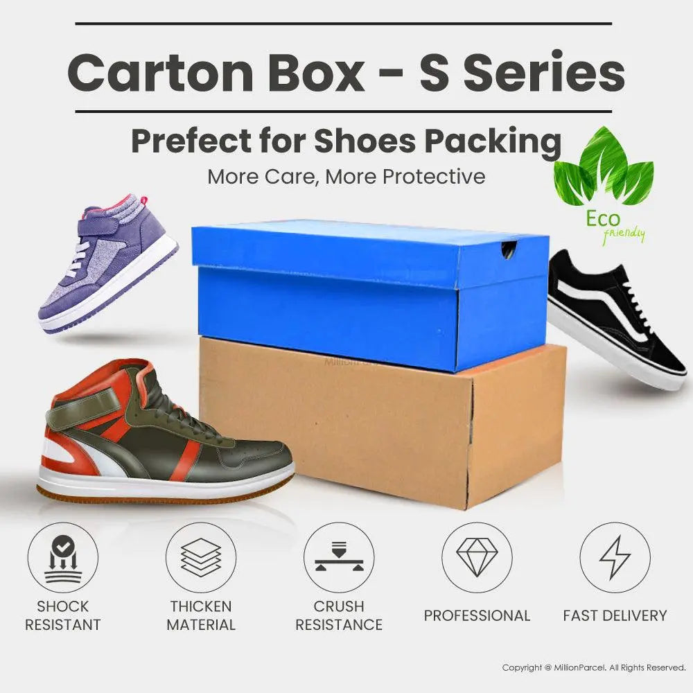 Carton Box - S Series | Prefect for Shoes Packing - MillionParcel