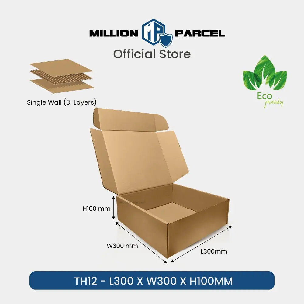 Carton Box - T Series | Die Cut Pizza Box style - MillionParcel