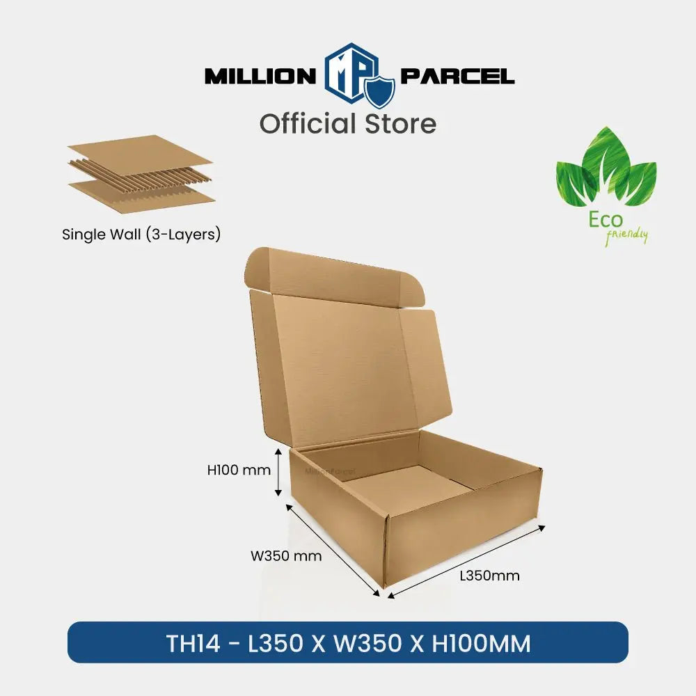 Carton Box - T Series | Die Cut Pizza Box style - MillionParcel