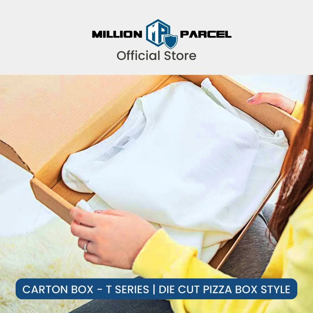 Carton Box - T Series | Die Cut Pizza Box style - MillionParcel