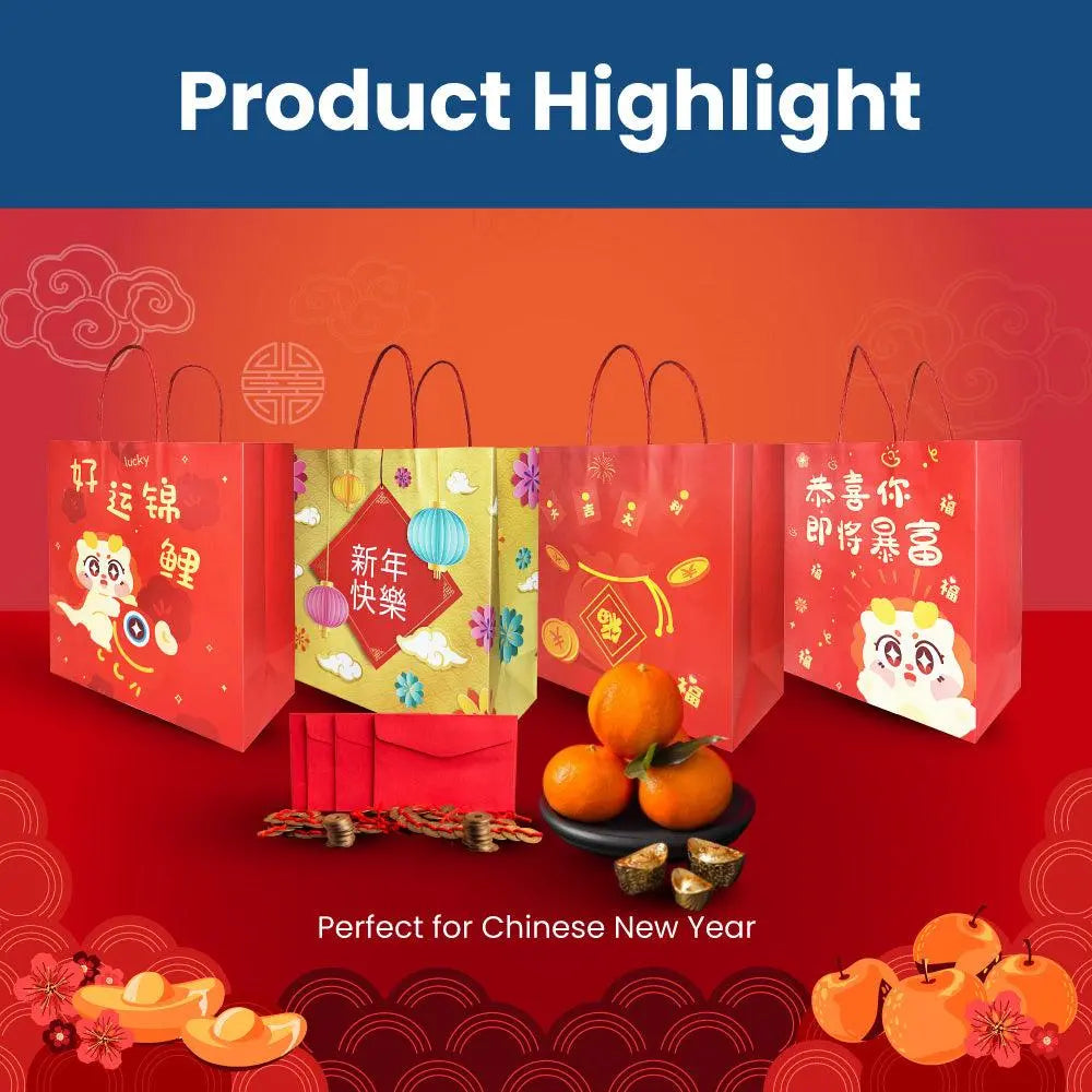 Chinese New year Paper Bag | CNY Paper Bag - MillionParcel - MillionParcel