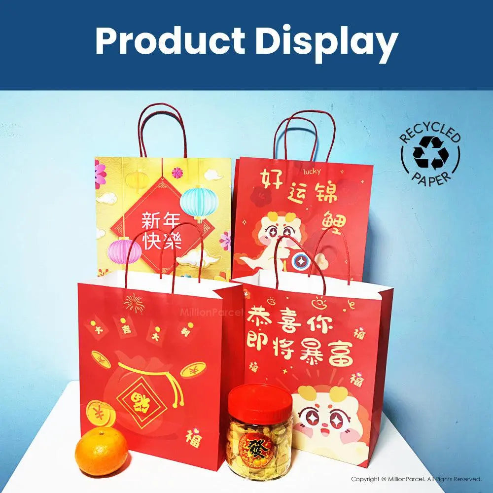 Chinese New year Paper Bag | CNY Paper Bag - MillionParcel - MillionParcel