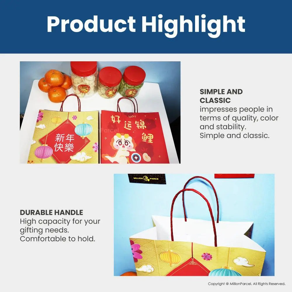 Chinese New year Paper Bag | CNY Paper Bag - MillionParcel - MillionParcel