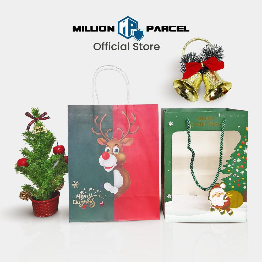 Christmas Paper Bag | Window Paper Bag - MillionParcel