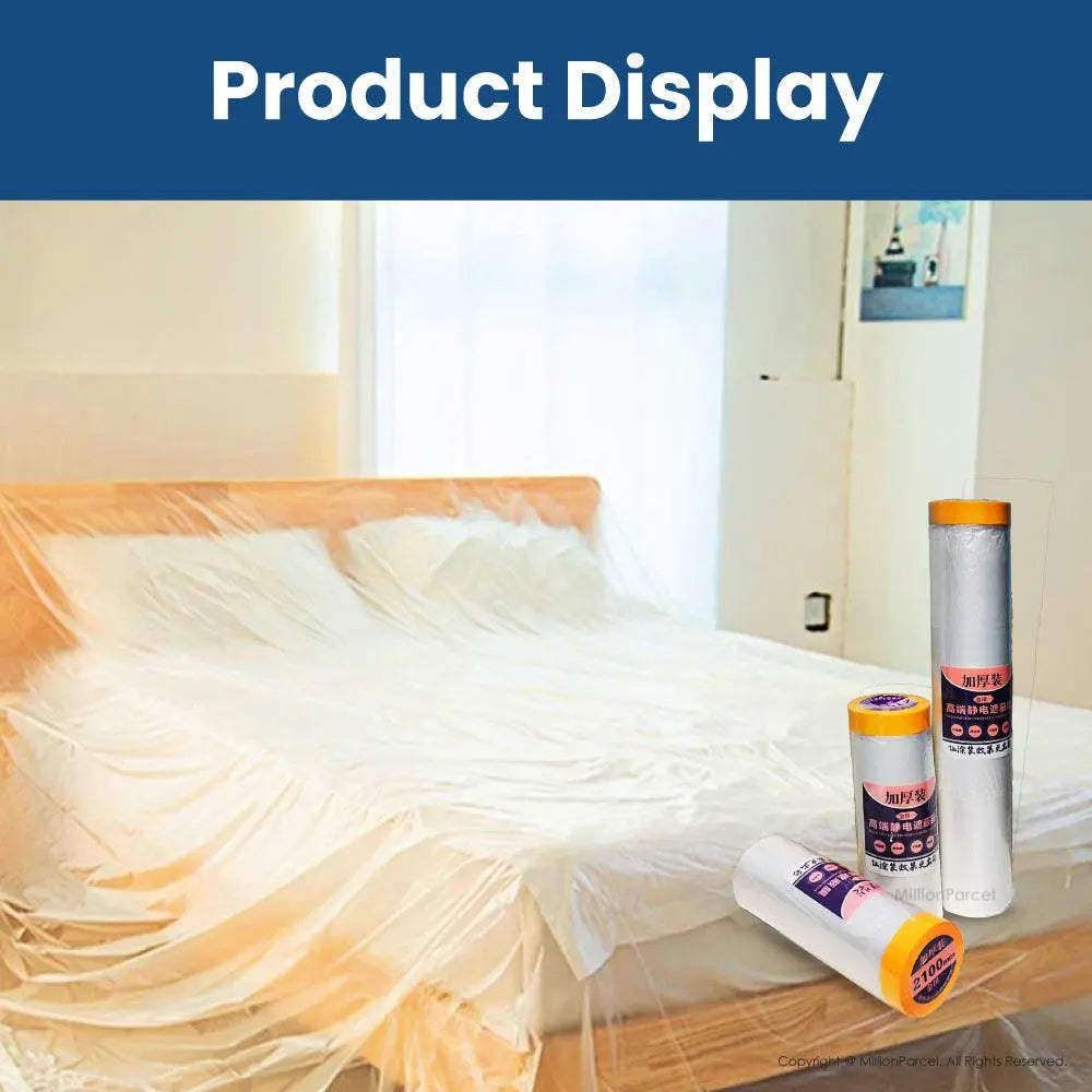 Disposable Plastic Dust Cover - Renovating, painting, or DIY project - MillionParcel