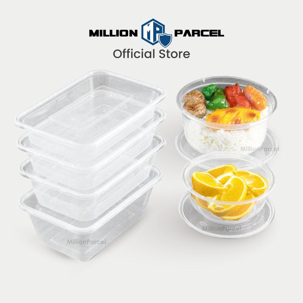 Disposable Plastic Food Container (50pc) / Food Box - MillionParcel
