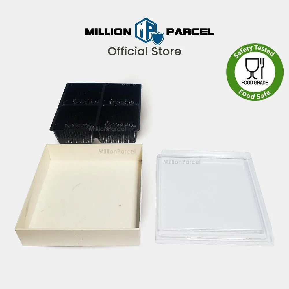 Disposable Wood Lunch Box - 4 slot - MillionParcel