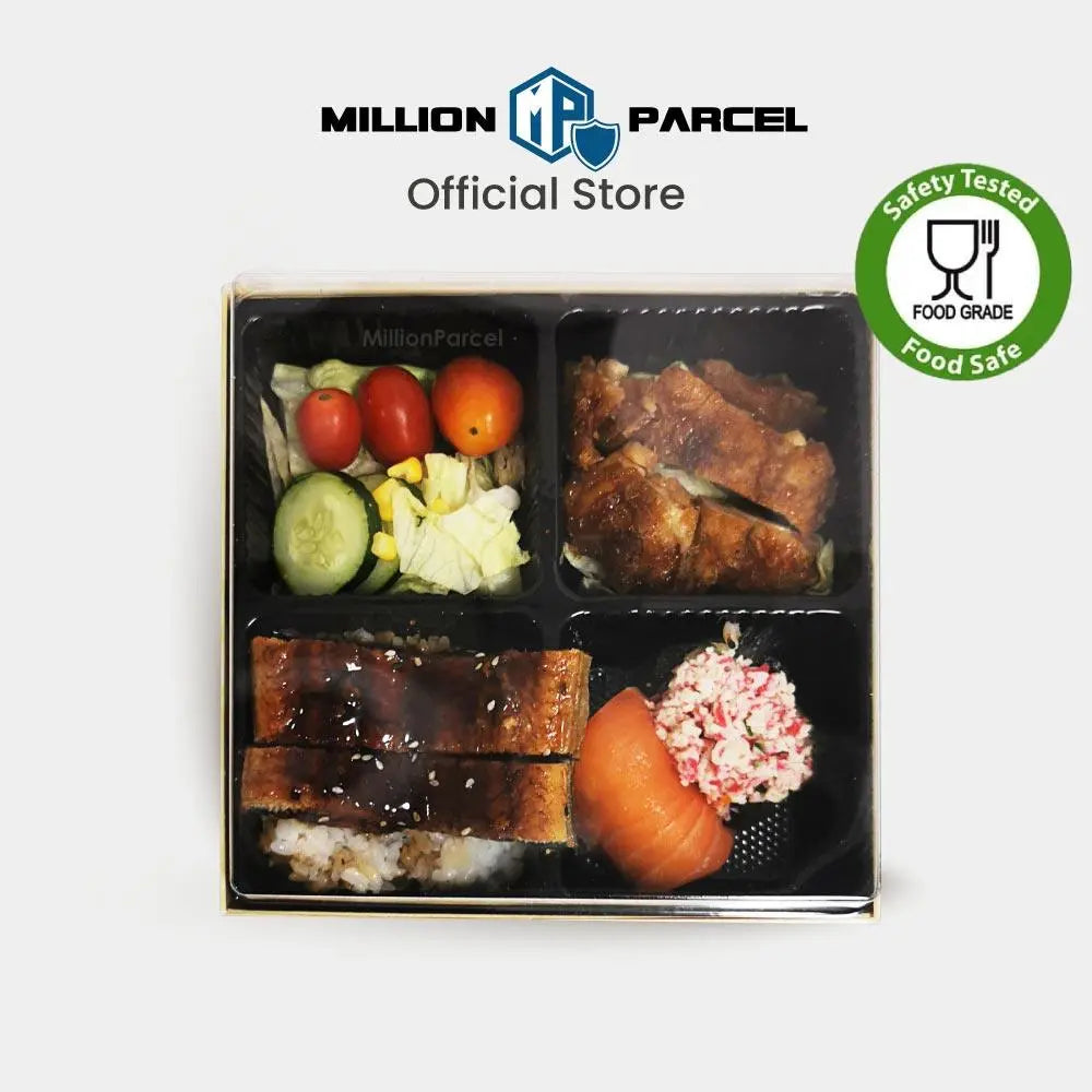 Disposable Wood Lunch Box - 4 slot - MillionParcel