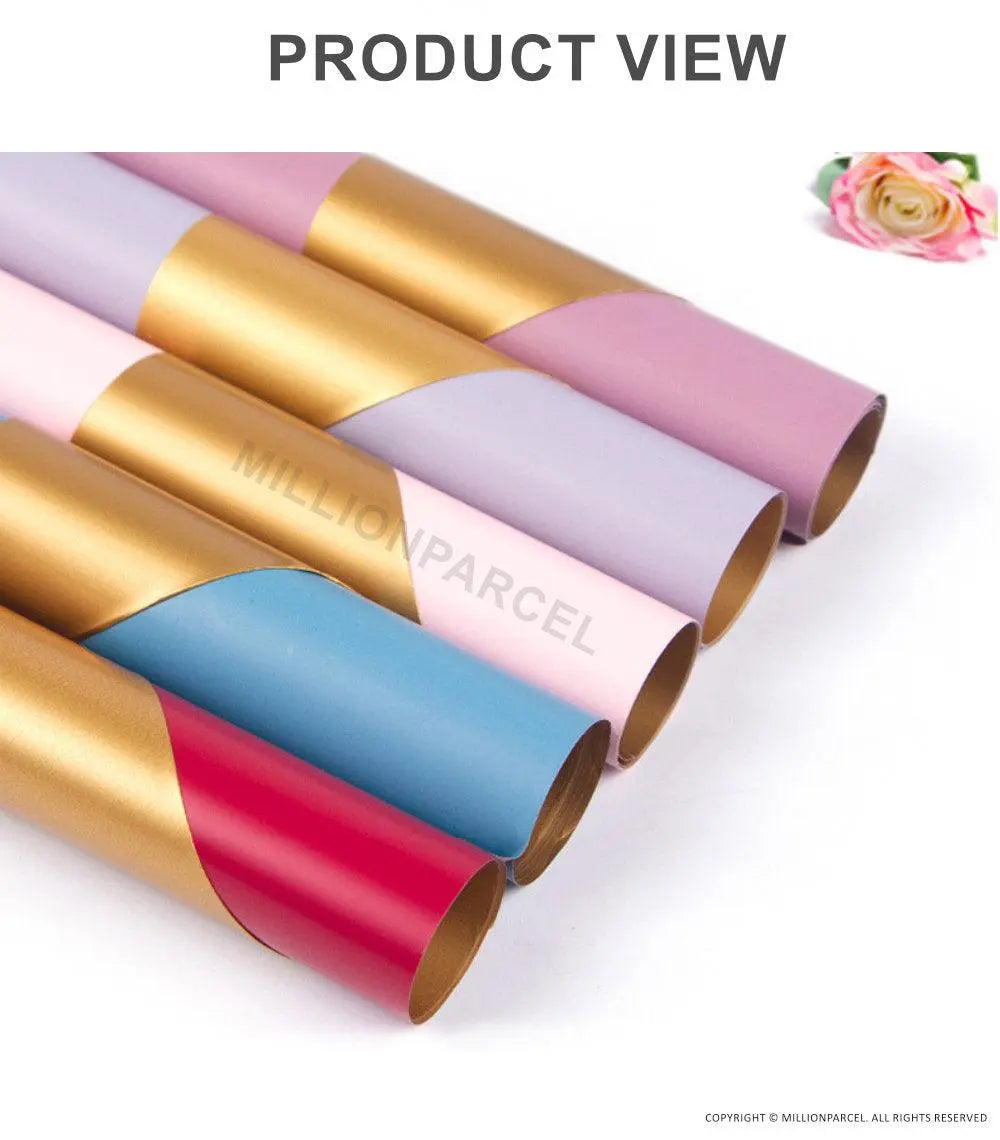 Flower Wrapping Paper - Dual Colour - MillionParcel