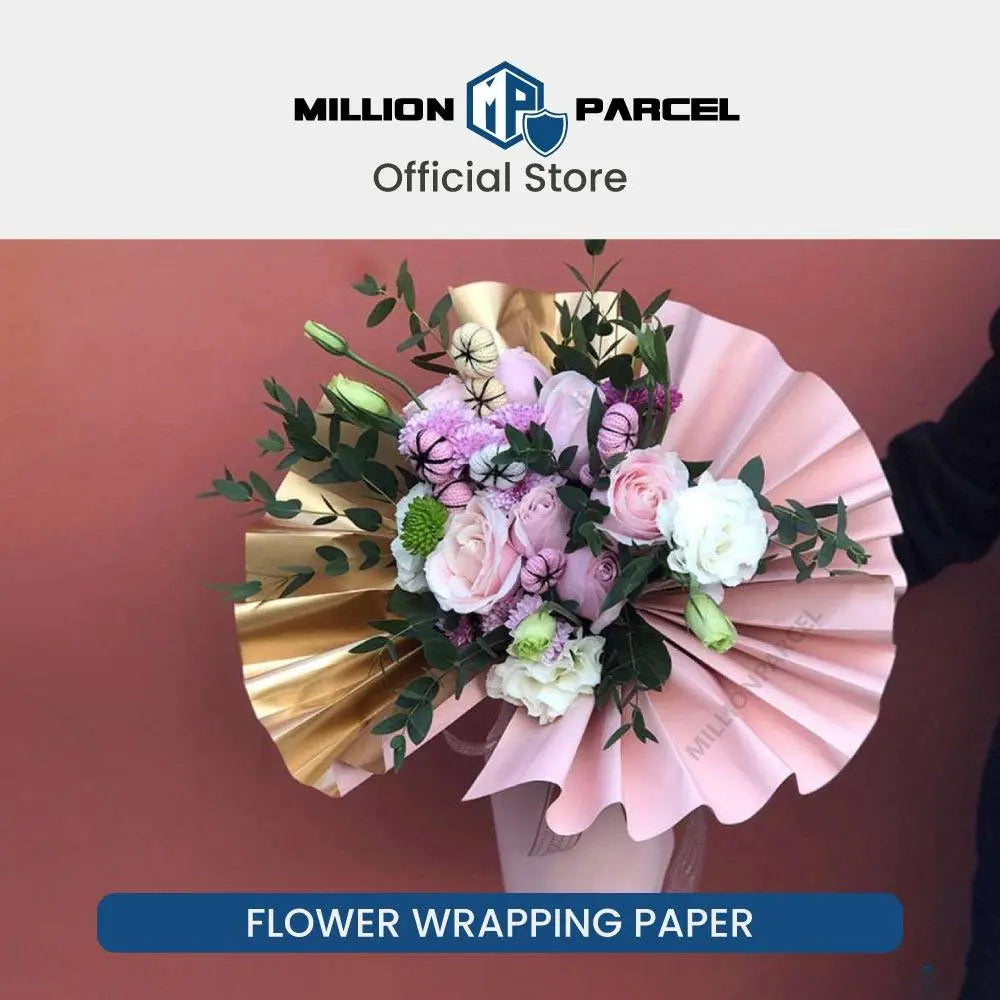 Flower Wrapping Paper - Dual Colour - MillionParcel