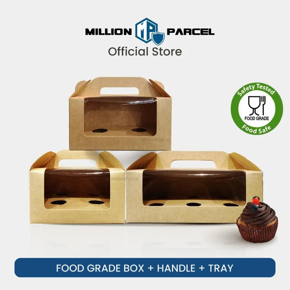 Food Grade Cake Box with Window + Tray - MillionParcel