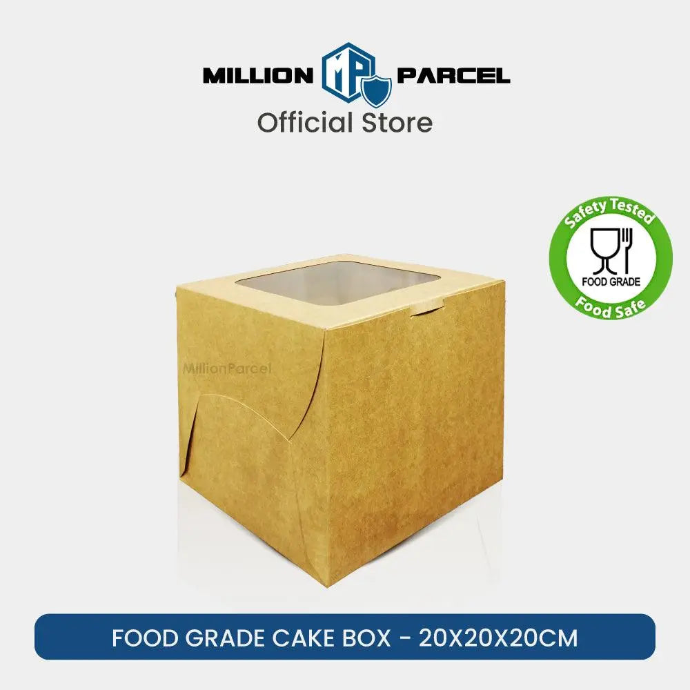 Food Grade Cake Box with Window + Tray - MillionParcel