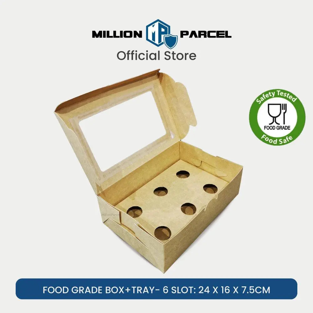 Food Grade Cake Box with Window + Tray - MillionParcel