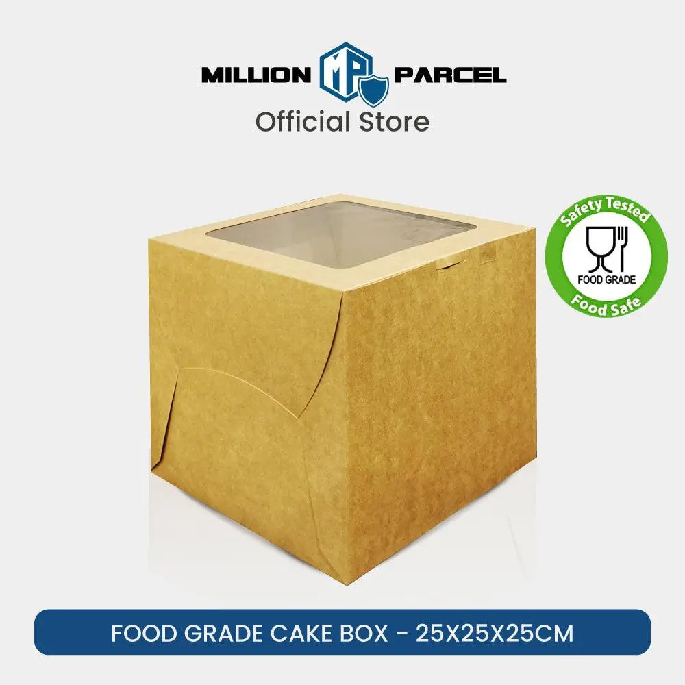 Food Grade Cake Box with Window + Tray - MillionParcel