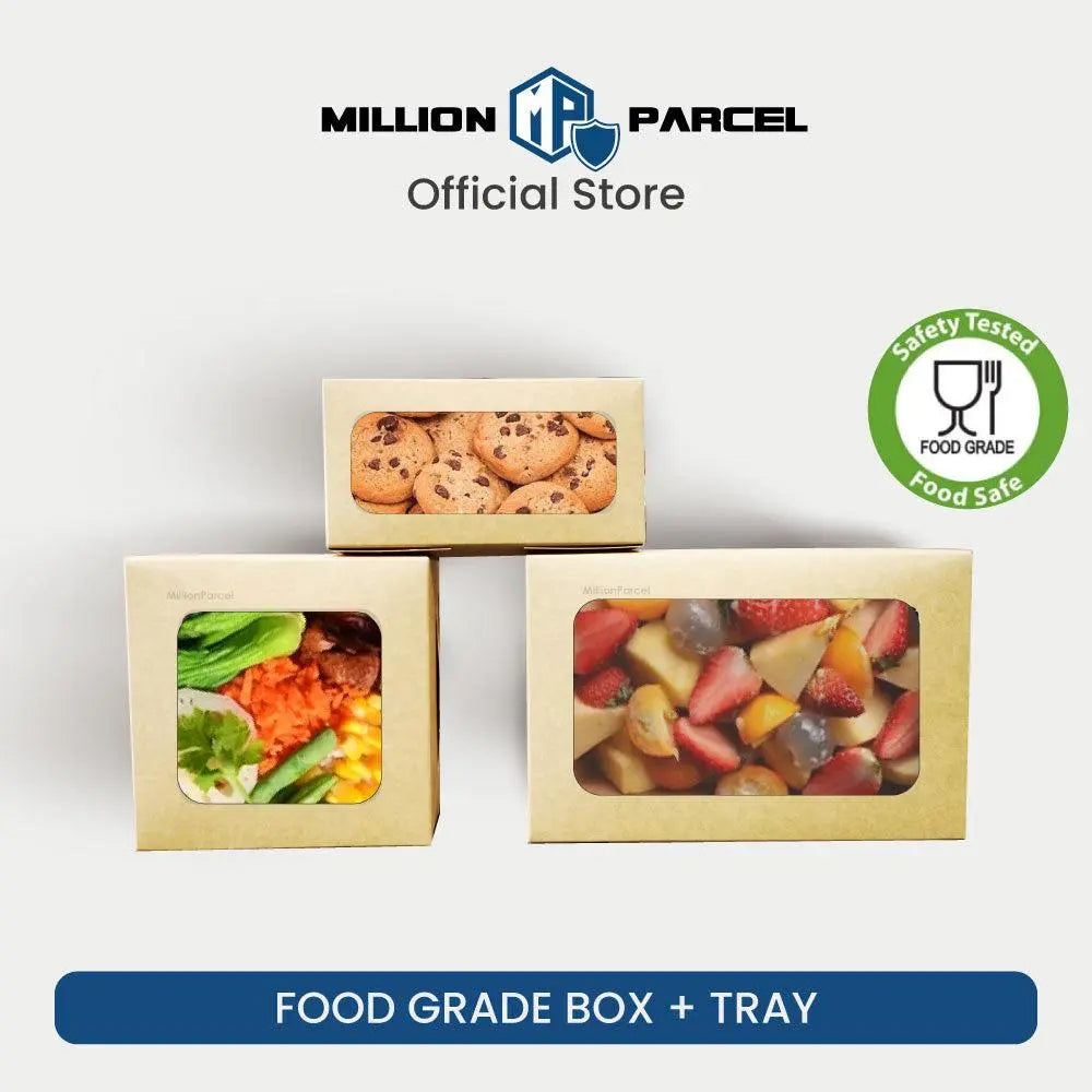 Food Grade Cake Box with Window + Tray - MillionParcel