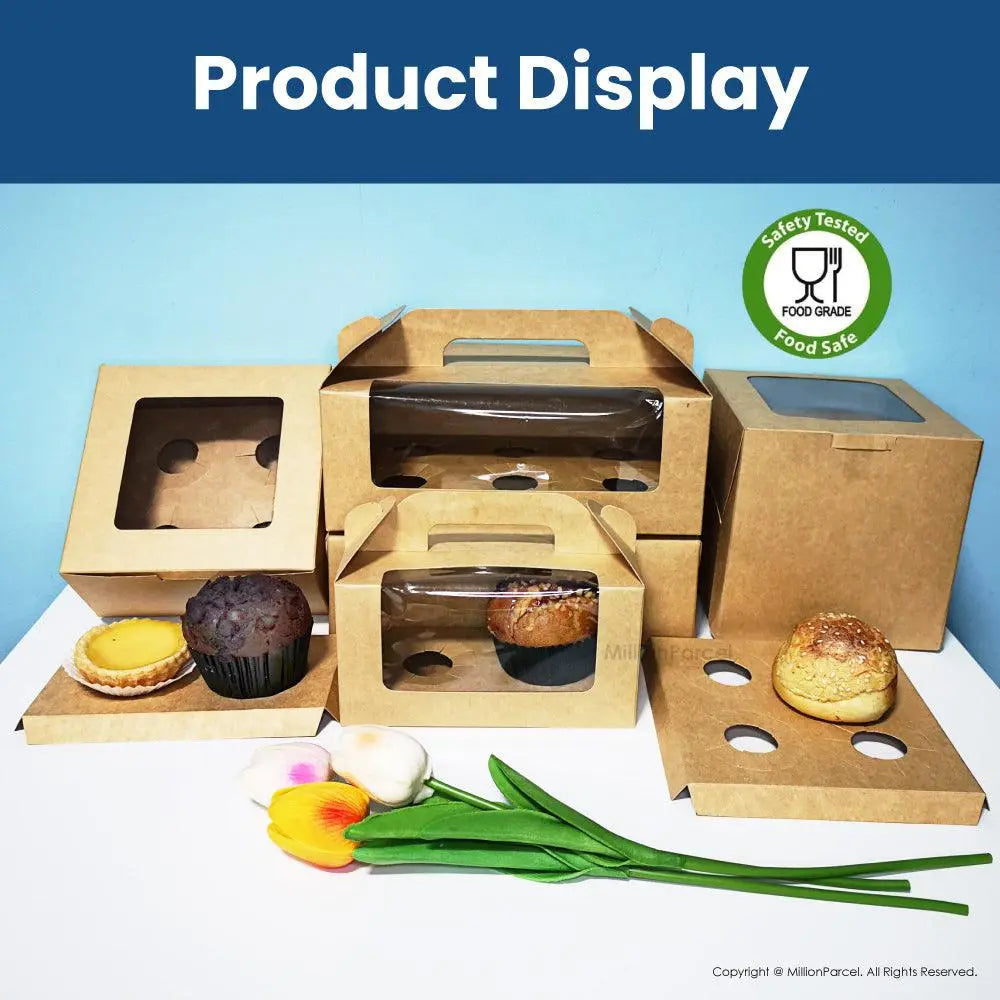 Food Grade Cake Box with Window + Tray - MillionParcel