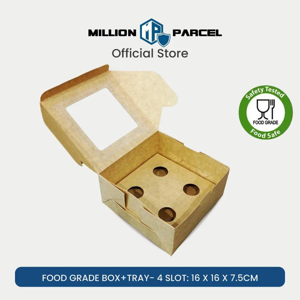 Food Grade Cake Box with Window + Tray - MillionParcel