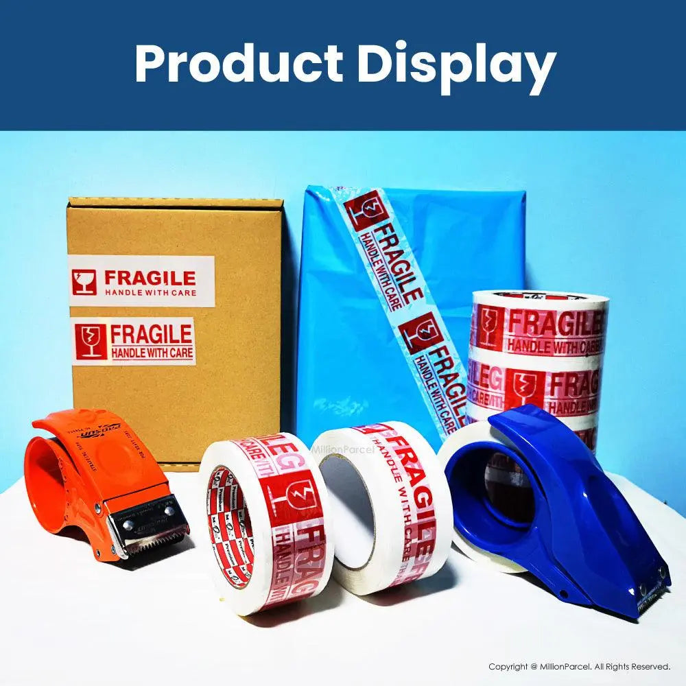 Fragile Adhesive Tape - Ensure your fragile items arrive safely - MillionParcel