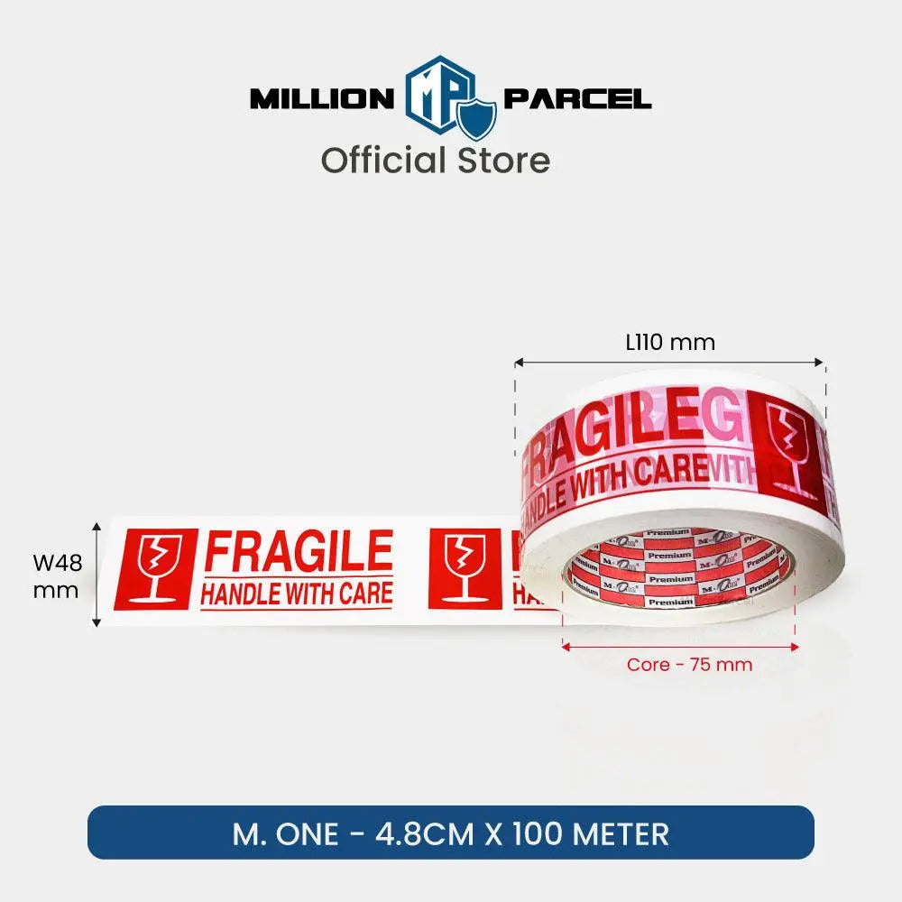 Fragile Adhesive Tape - Ensure your fragile items arrive safely - MillionParcel