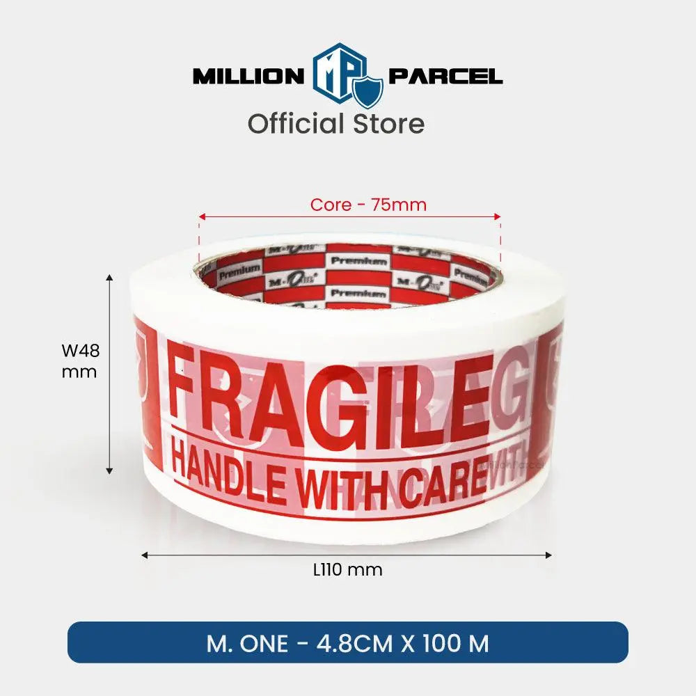 Fragile Adhesive Tape - Ensure your fragile items arrive safely - MillionParcel