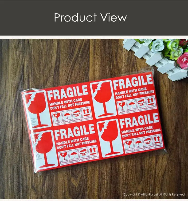 Fragile Label - - Ensure your fragile items arrive safely - MillionParcel