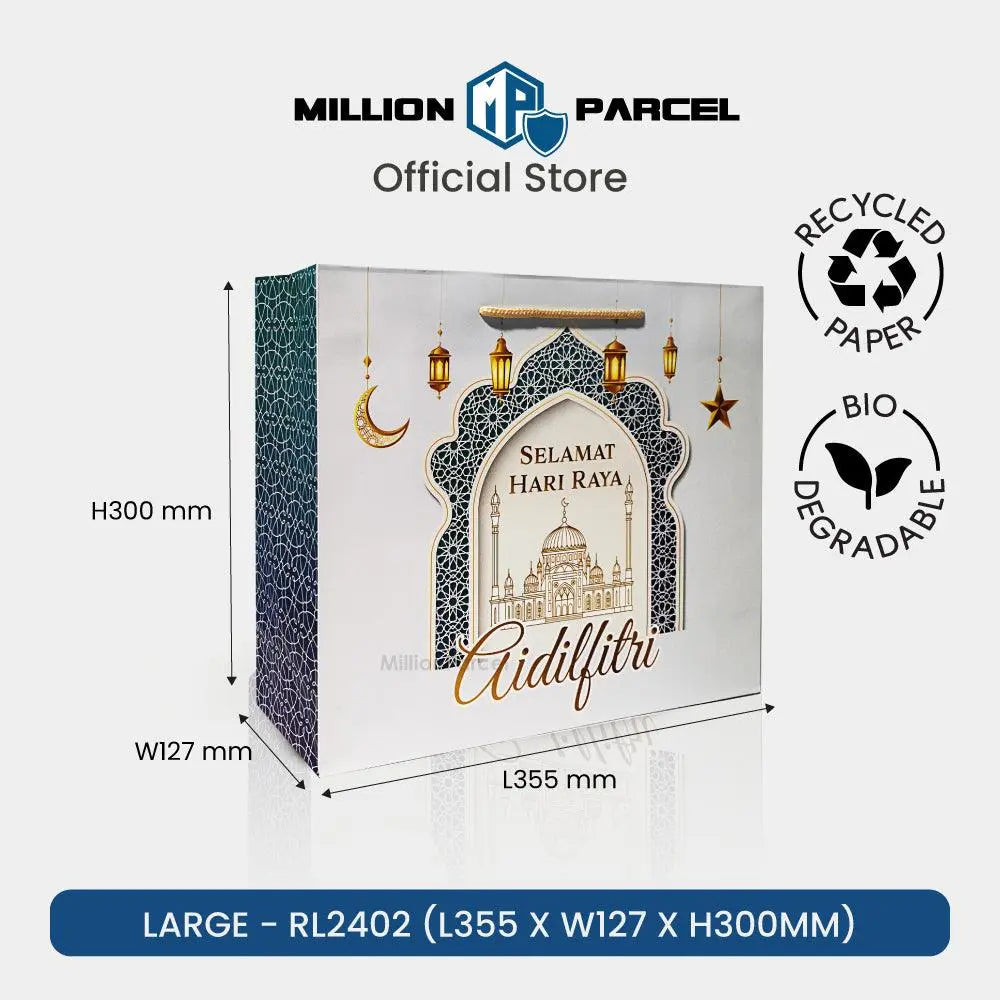 Hari Raya Paper Bag | Raya Festive Twisted Bag - MillionParcel