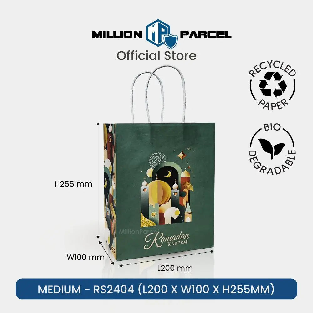 Hari Raya Paper Bag | Raya Festive Twisted Bag - MillionParcel