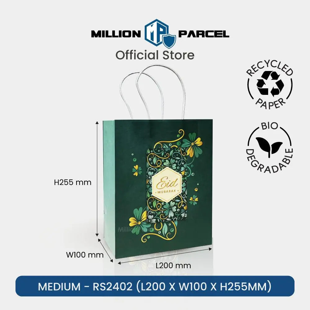 Hari Raya Paper Bag | Raya Festive Twisted Bag - MillionParcel