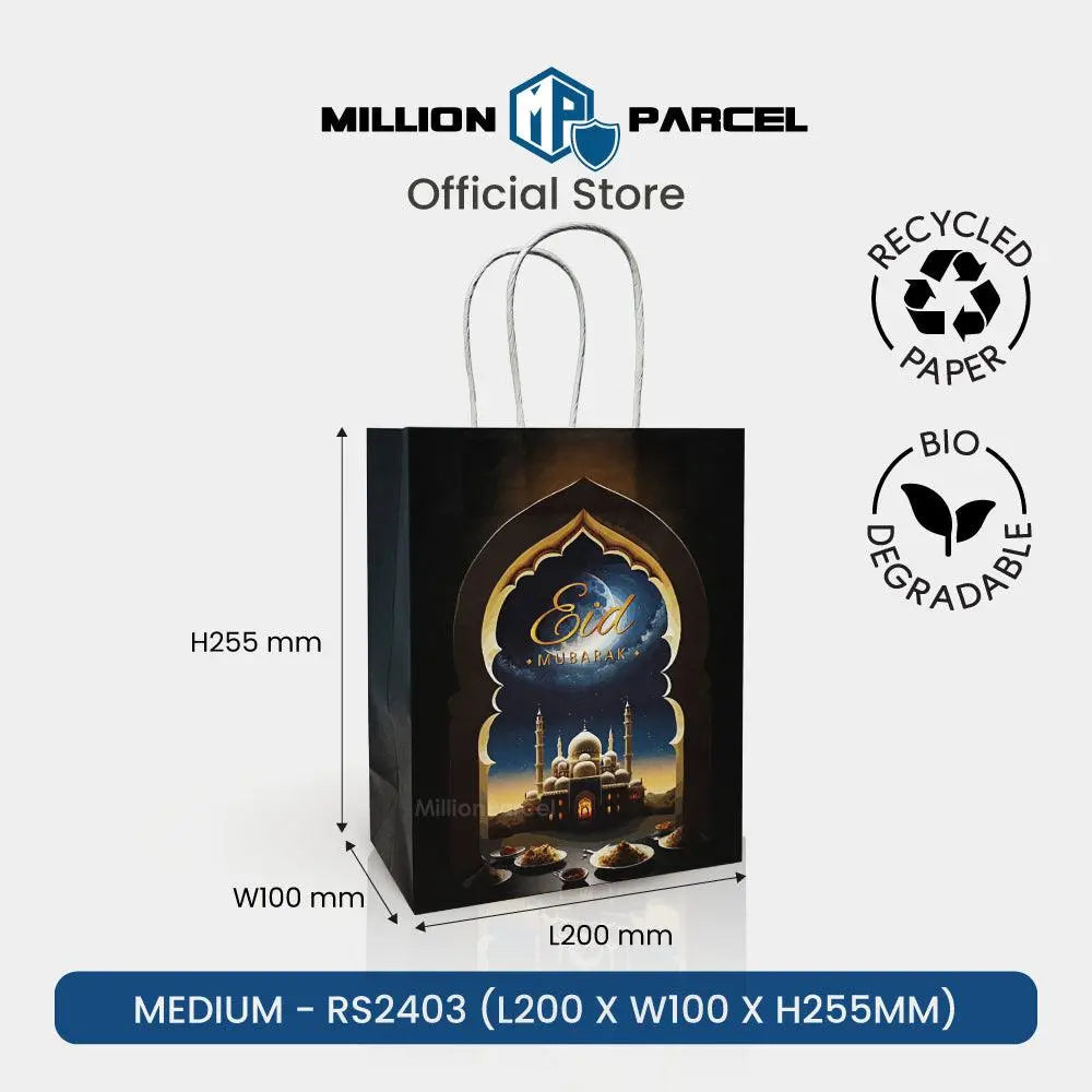 Hari Raya Paper Bag | Raya Festive Twisted Bag - MillionParcel