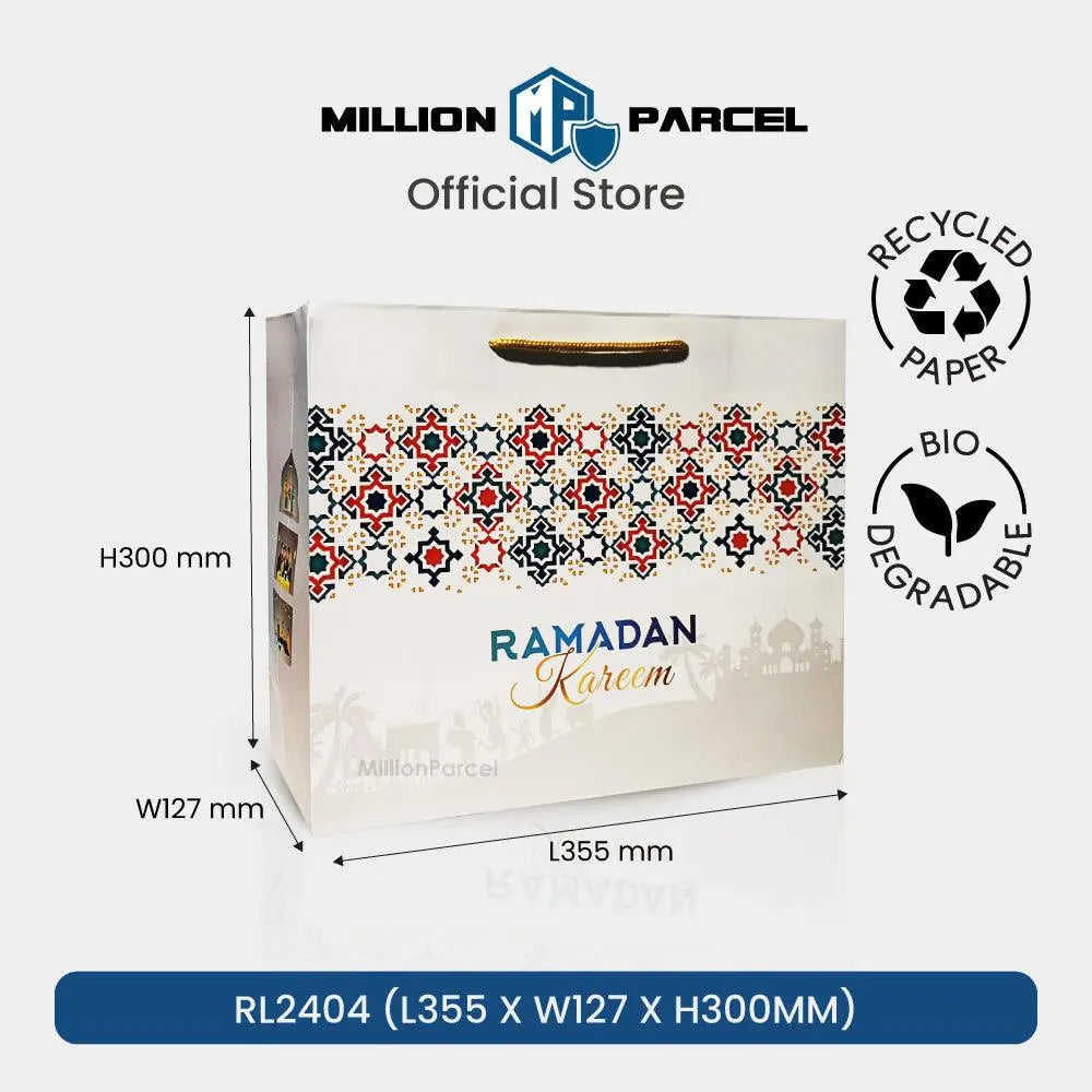 Hari Raya Paper Bag | Raya Festive Twisted Bag - MillionParcel