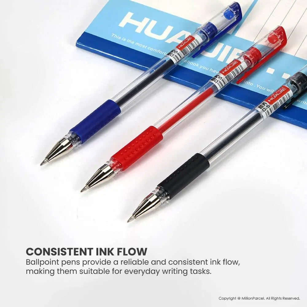 HuaJie Ballpoint Pen 0.5mm |  Pen with Cap S600 - MillionParcel