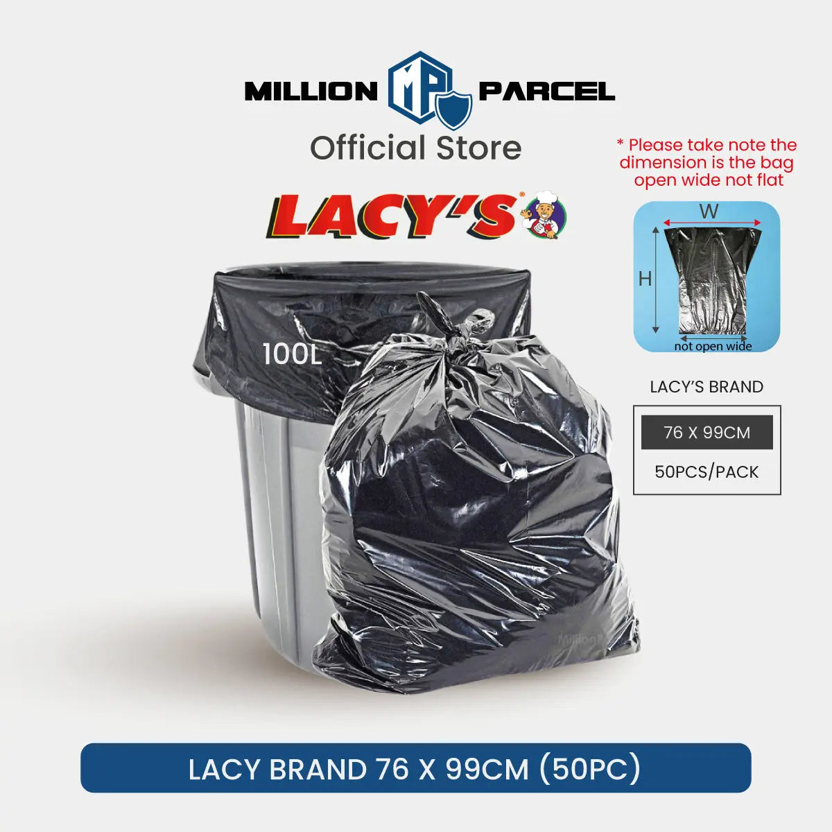 LACY'S Heavy Duty Garbage Bag - MillionParcel