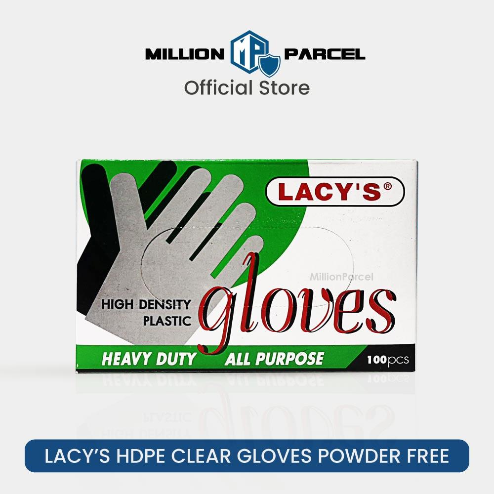 Lacy's Multipurpose Gloves Powder Free | HDPE/TPE/Vinyl Gloves | 100pc/box - MillionParcel