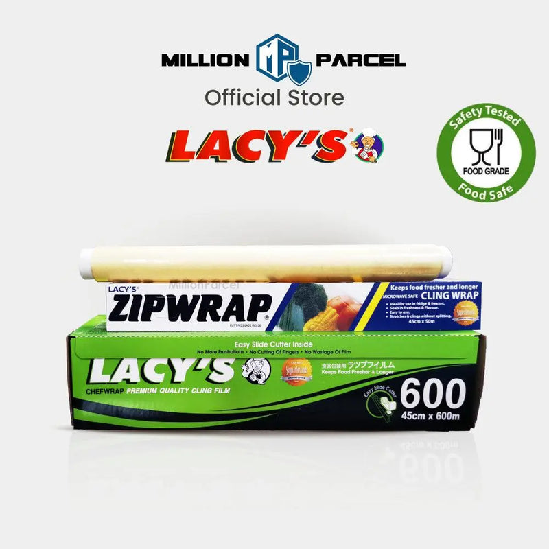 Lacy’s PVC Cling Film & Zipwrap with cutting blade MillionParcel