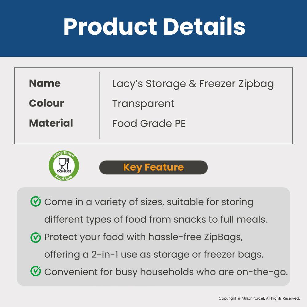 LACY'S ZIPBAG | Storage & Freezer Bags - MillionParcel