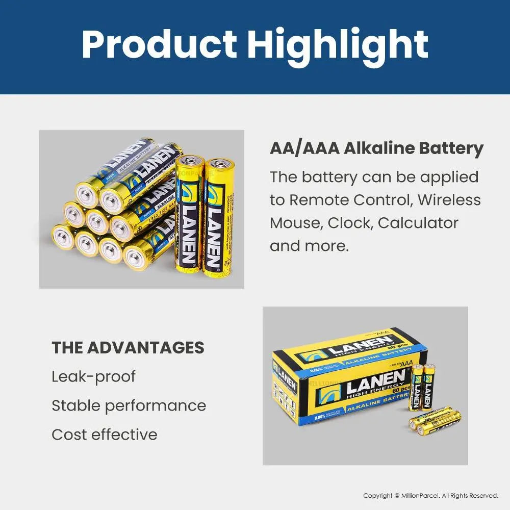 LANEN Alkaline Battery | HUADAO Coin Battery - MillionParcel