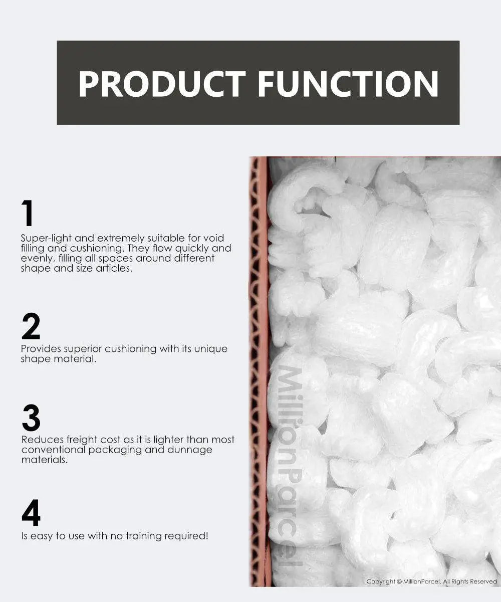 Loose Fill Packing Foam Peanuts - MillionParcel