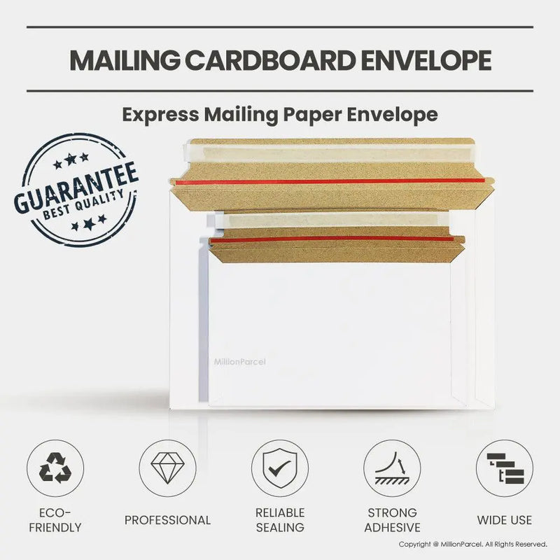 Contoured Rigid Envelopes Mailing Cardboard Envelope | Rigid Envelope - MillionParcel