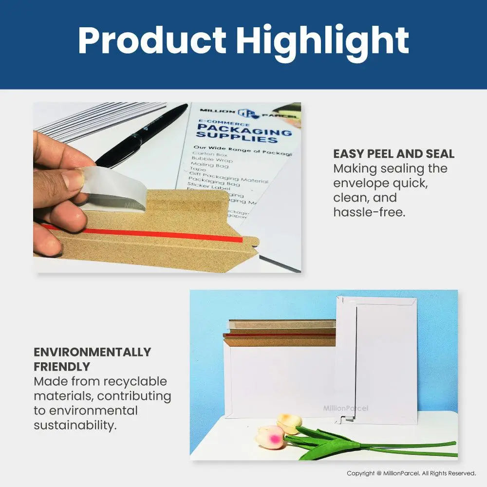 Mailing Cardboard Envelope | Rigid Envelope - MillionParcel