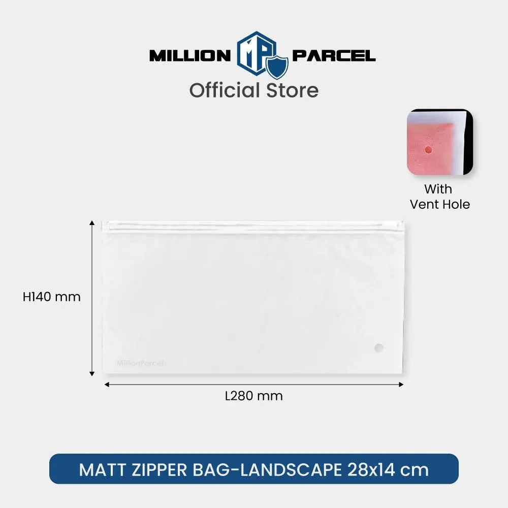 Matt Zipper Storage Bag - MillionParcel