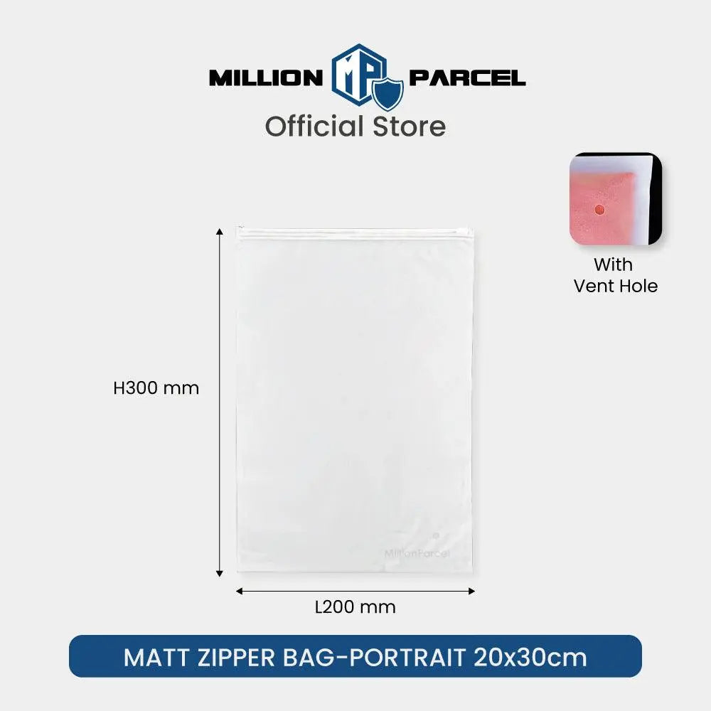 Matt Zipper Storage Bag - MillionParcel