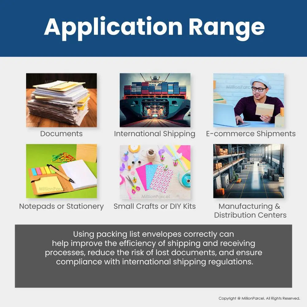 Packing List Envelope / Adhesive Consignment Note - MillionParcel