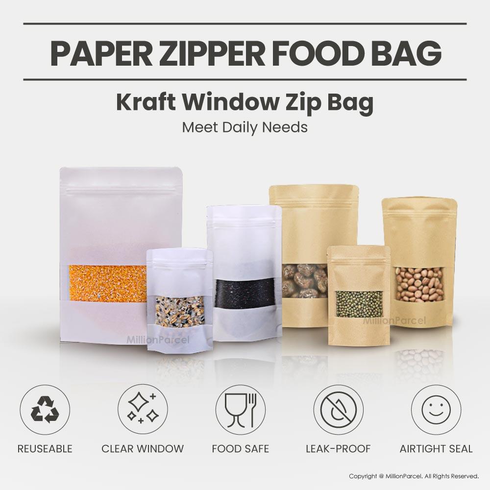 Paper Zipper Food Bag - MillionParcel