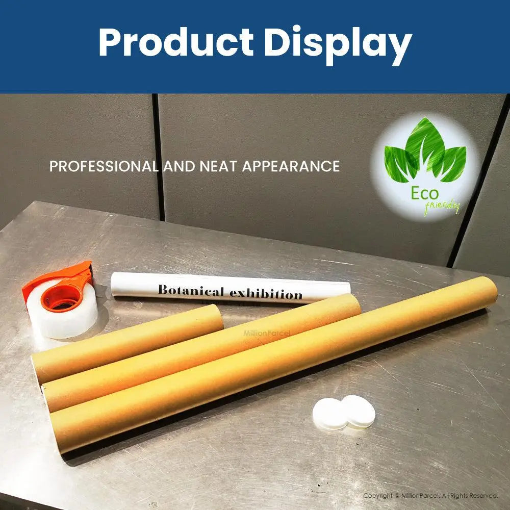 Plain Kraft Mailing Tube | Perfect for posters, certificates & document - MillionParcel