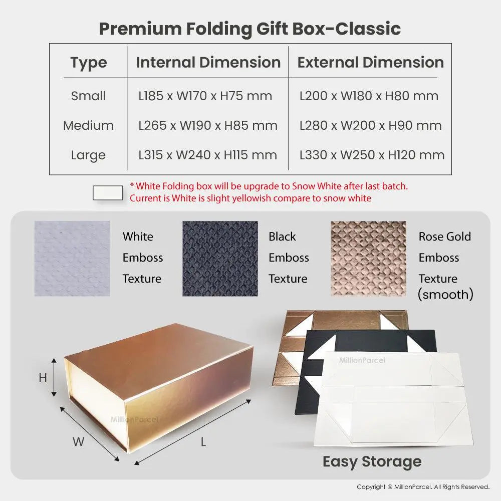 Premium Folding Gift Box | Magnetic Box - MillionParcel