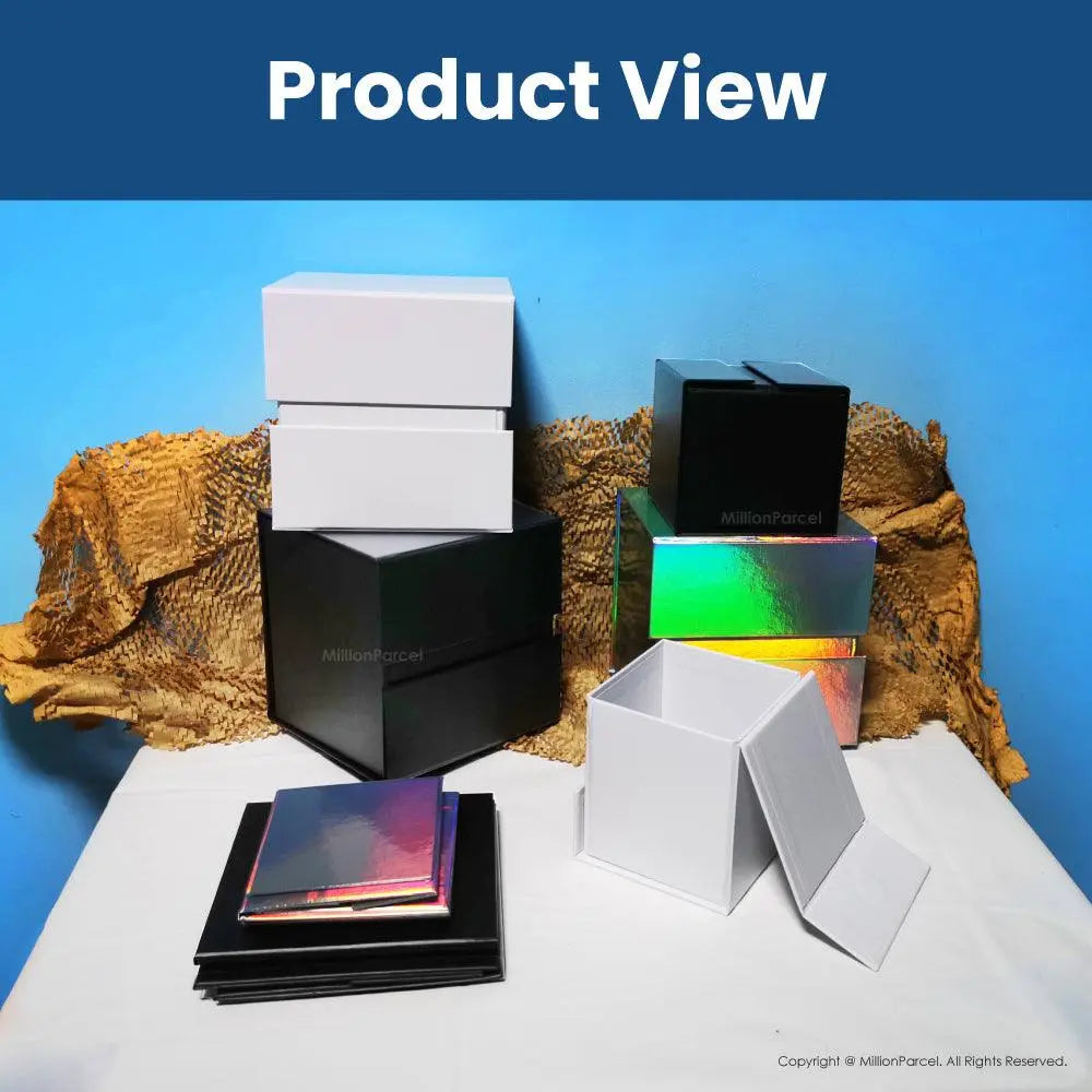 Premium Small Square Folding Gift Boxes with Magnetic - MillionParcel