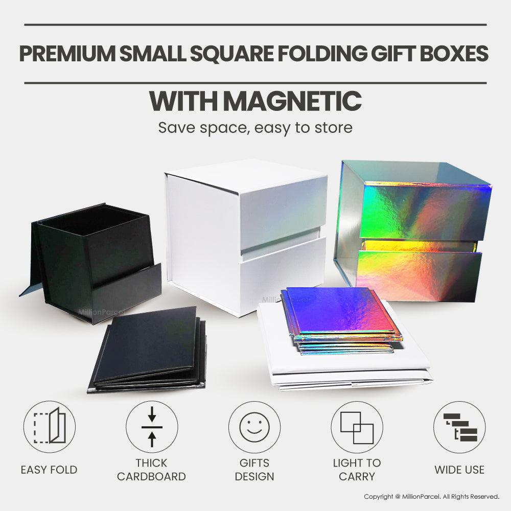 Premium Small Square Folding Gift Boxes with Magnetic - MillionParcel