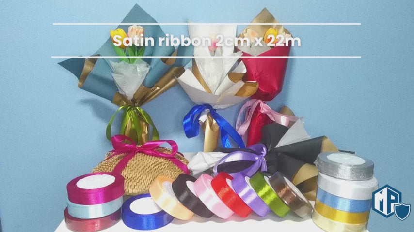 Satin ribbon 2cm x 22m (1 Roll)