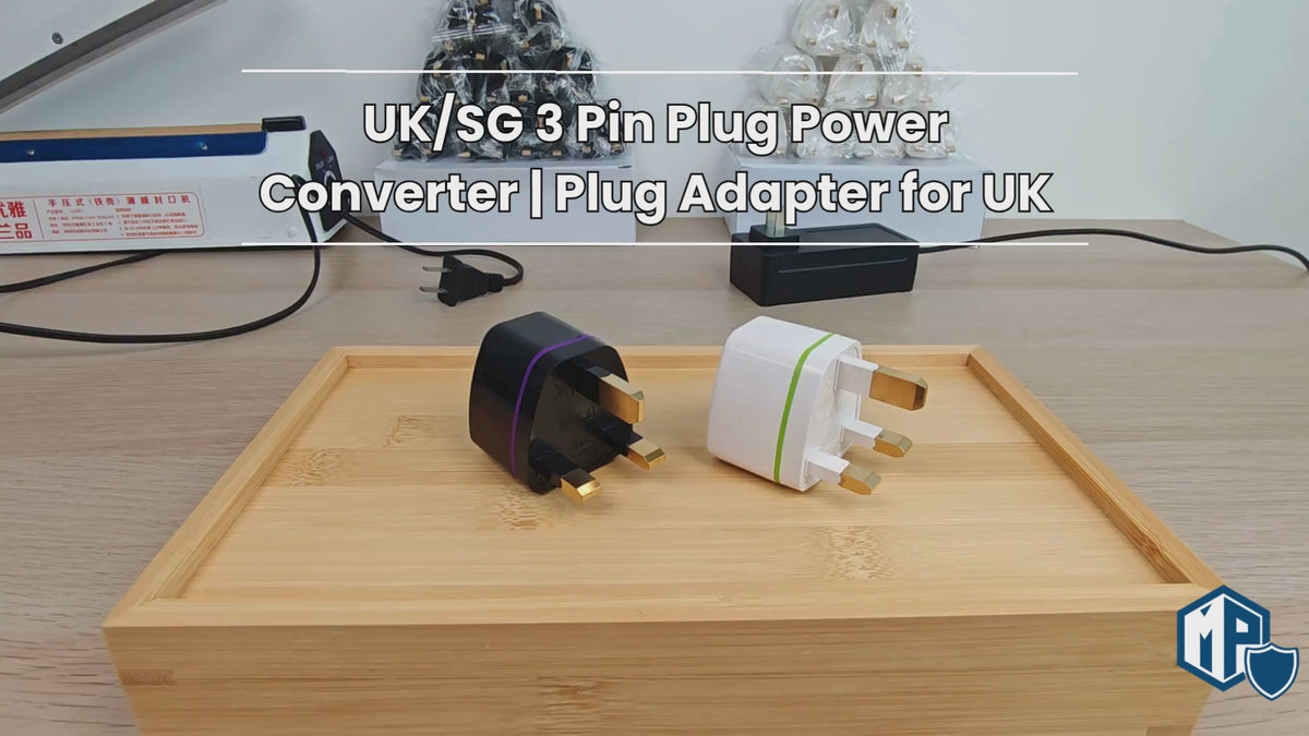 UK/SG 3 Pin Plug Power Converter | Universal Travel Adapter