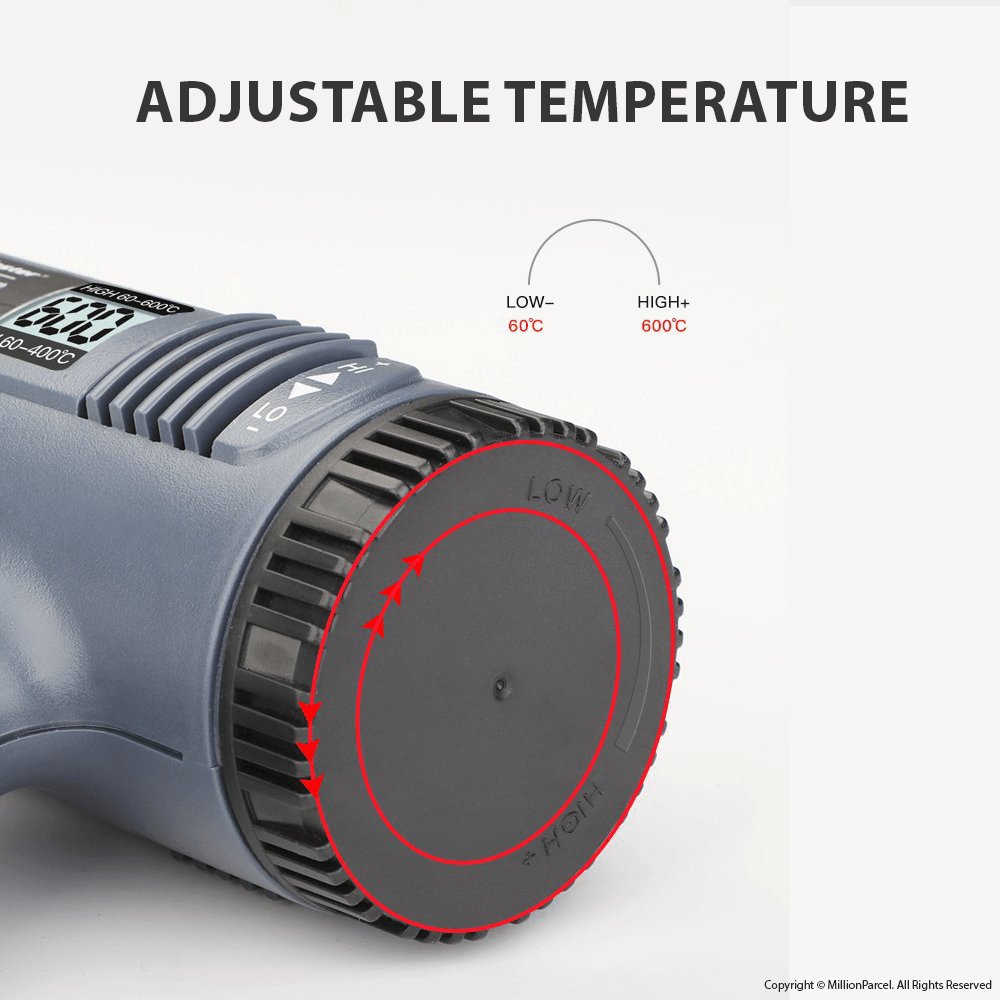 Smart Hot Air Gun | Adjustable Heat Air Machine 2000W - MillionParcel